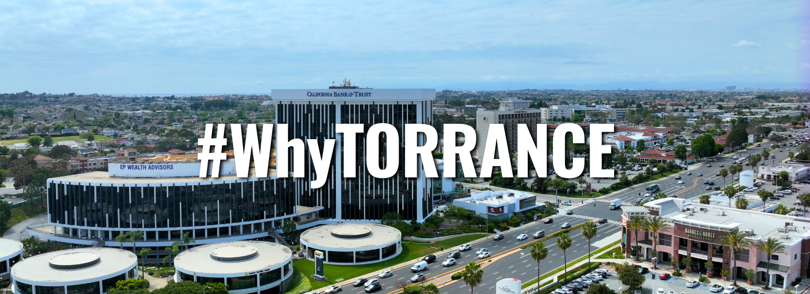 #WhyTorrance with an aerial view of Hawthorne Blvd. 